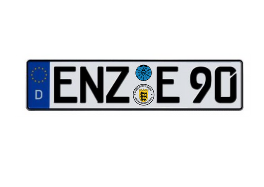 ENZ-Kennzeichen - Personalisierbar (nach DIN-Norm gefertigt)