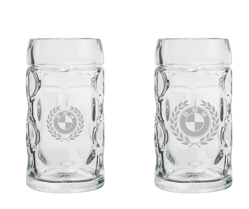 Glas-Krug mit Lasergravur - 0,5 Liter